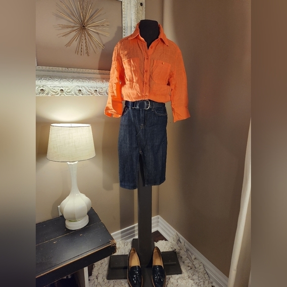 7 For All Mankind Dresses & Skirts - 7 For All Mankind Pencil Jean Skirt Size 25